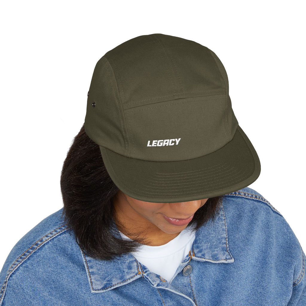 Legacy Embroidered 5-Panel Cap — Casual Skate Hat