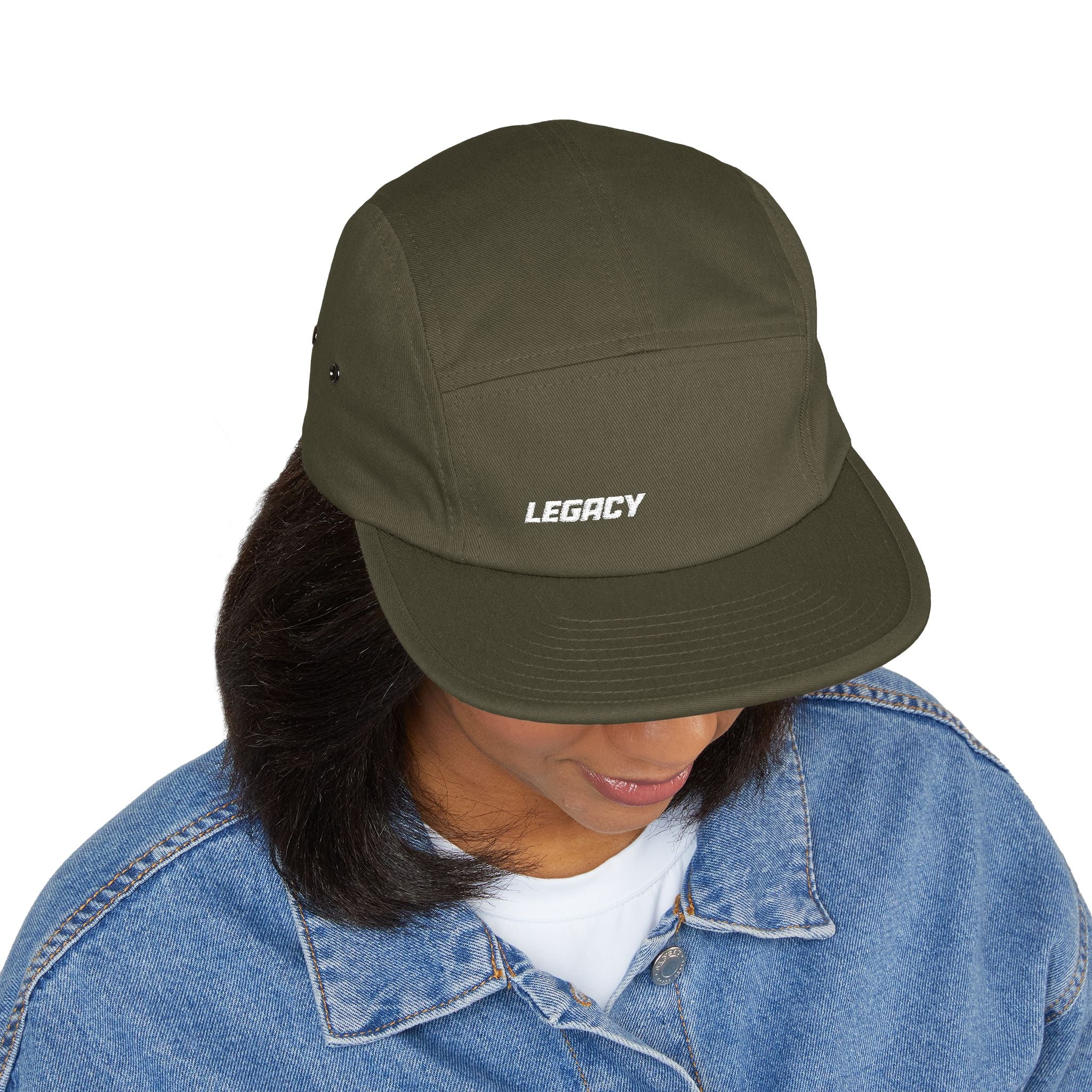 Legacy Embroidered 5-Panel Cap — Casual Skate Hat