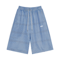 Unisex Plaid Drawstring Shorts