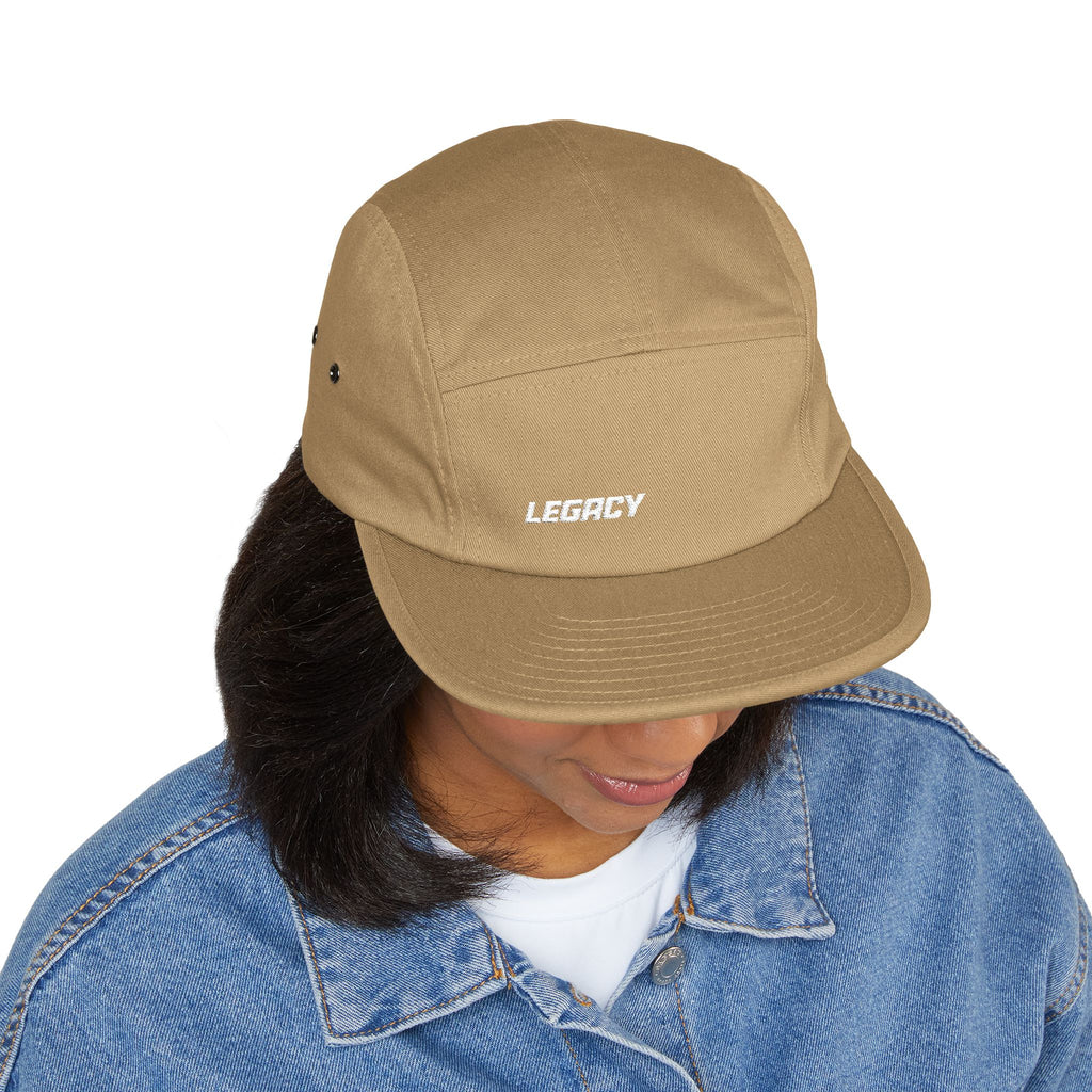 Legacy Embroidered 5-Panel Cap — Casual Skate Hat