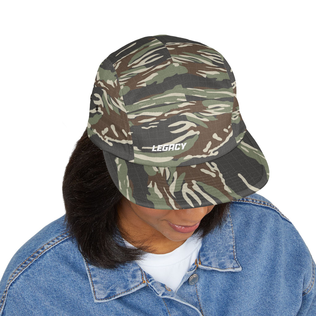 Legacy Embroidered 5-Panel Cap — Casual Skate Hat