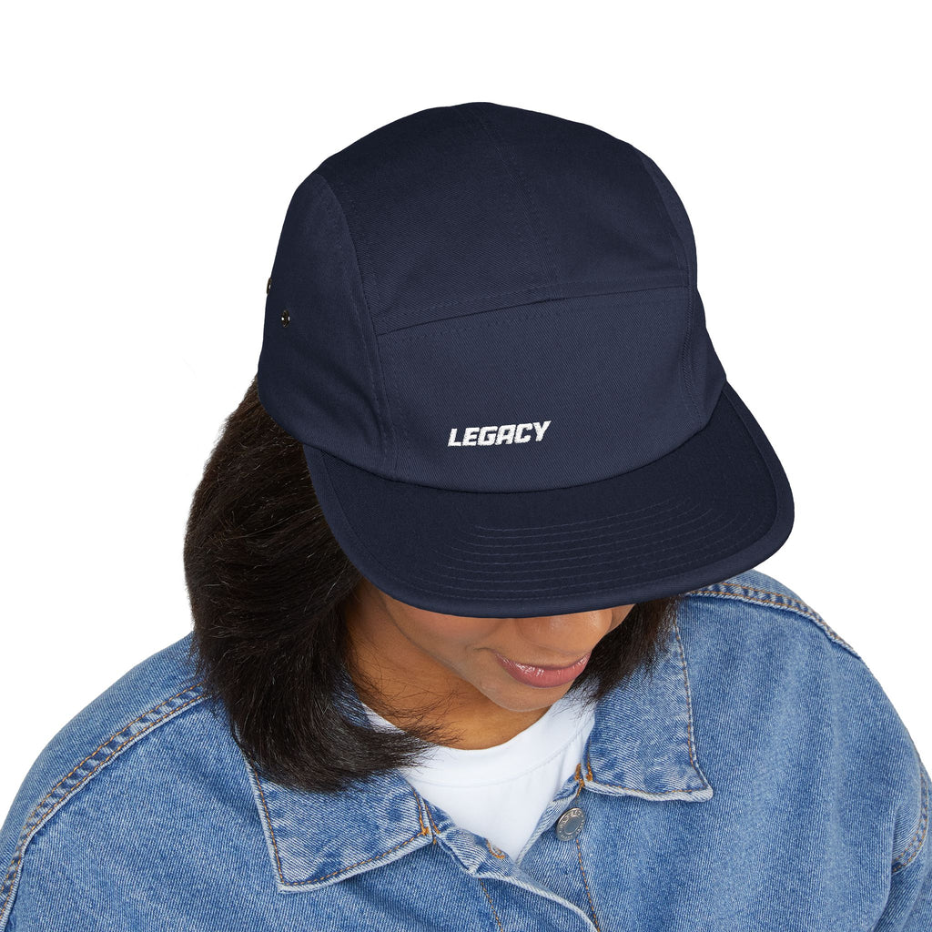 Legacy Embroidered 5-Panel Cap — Casual Skate Hat