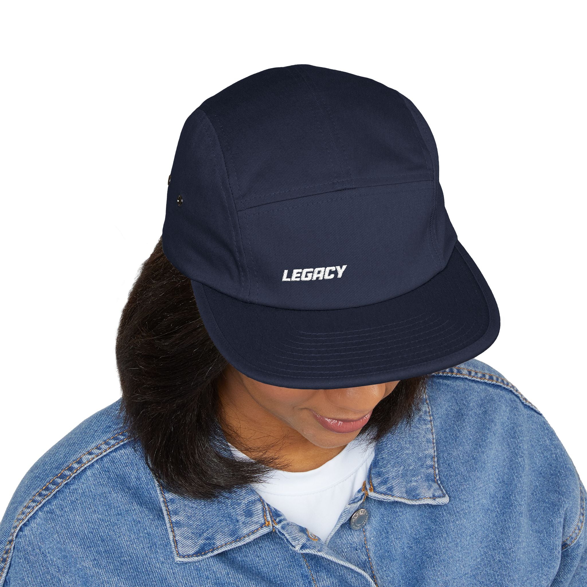 Legacy Embroidered 5-Panel Cap — Casual Skate Hat