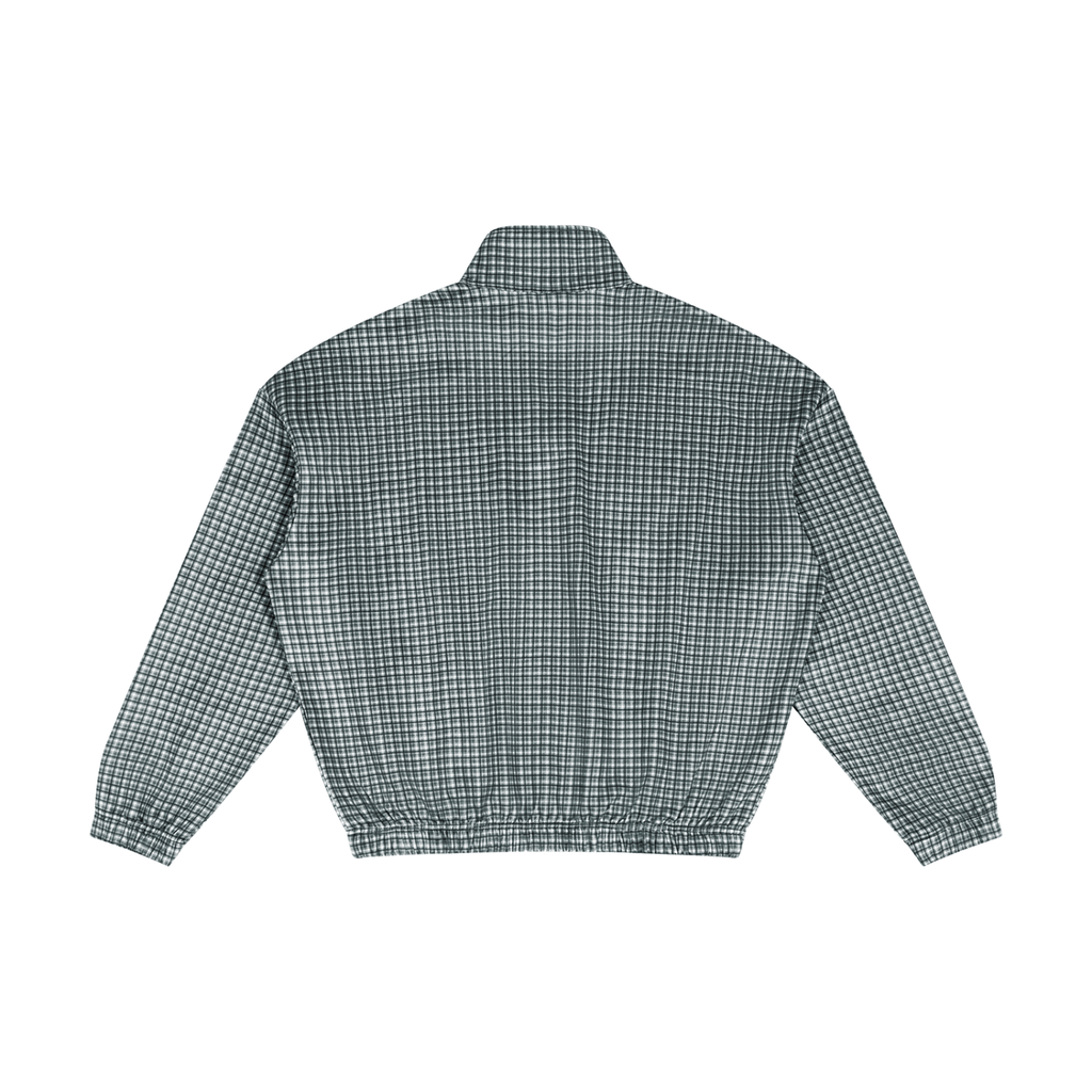 Unisex Plaid Quarter-Zip Sweatshirt