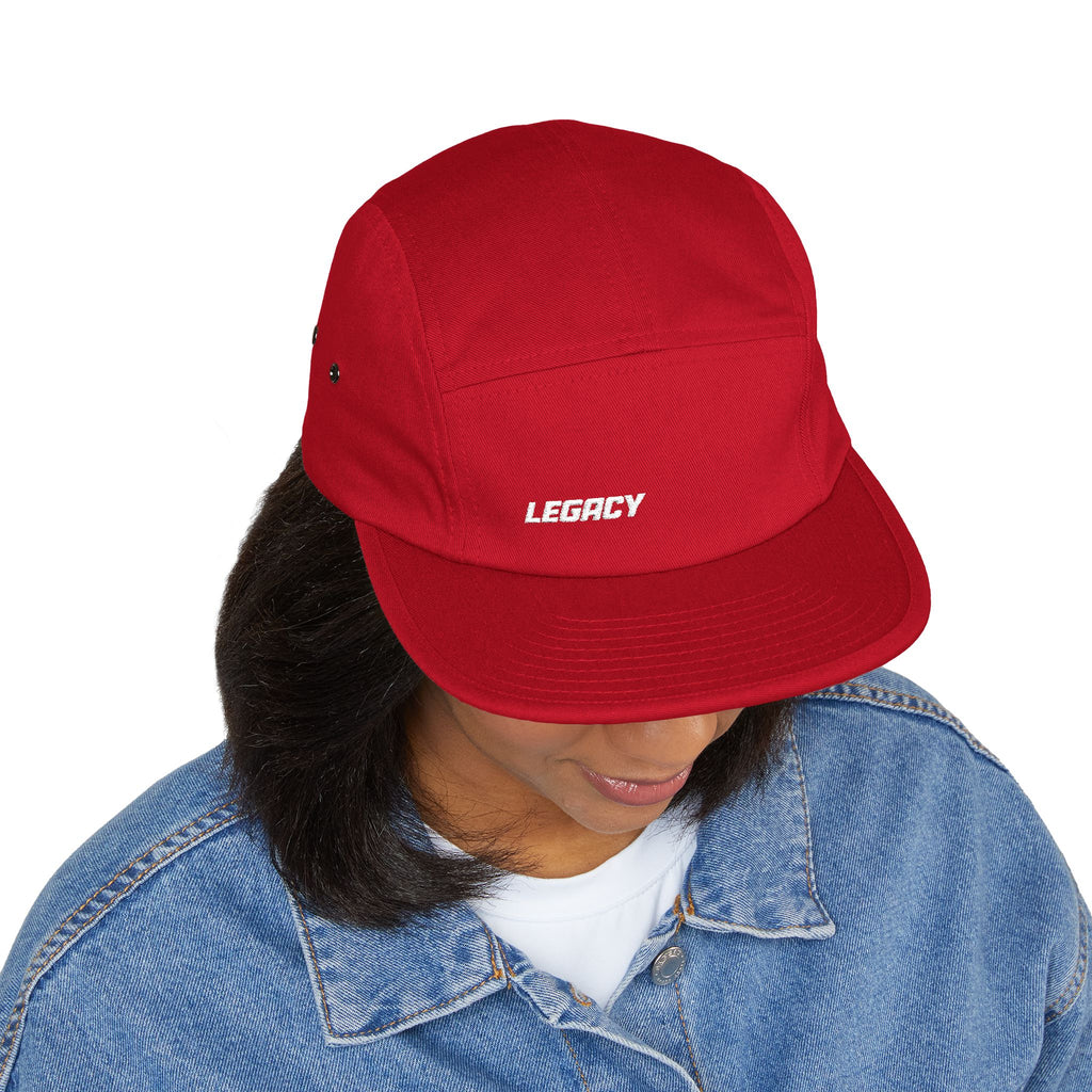 Legacy Embroidered 5-Panel Cap — Casual Skate Hat