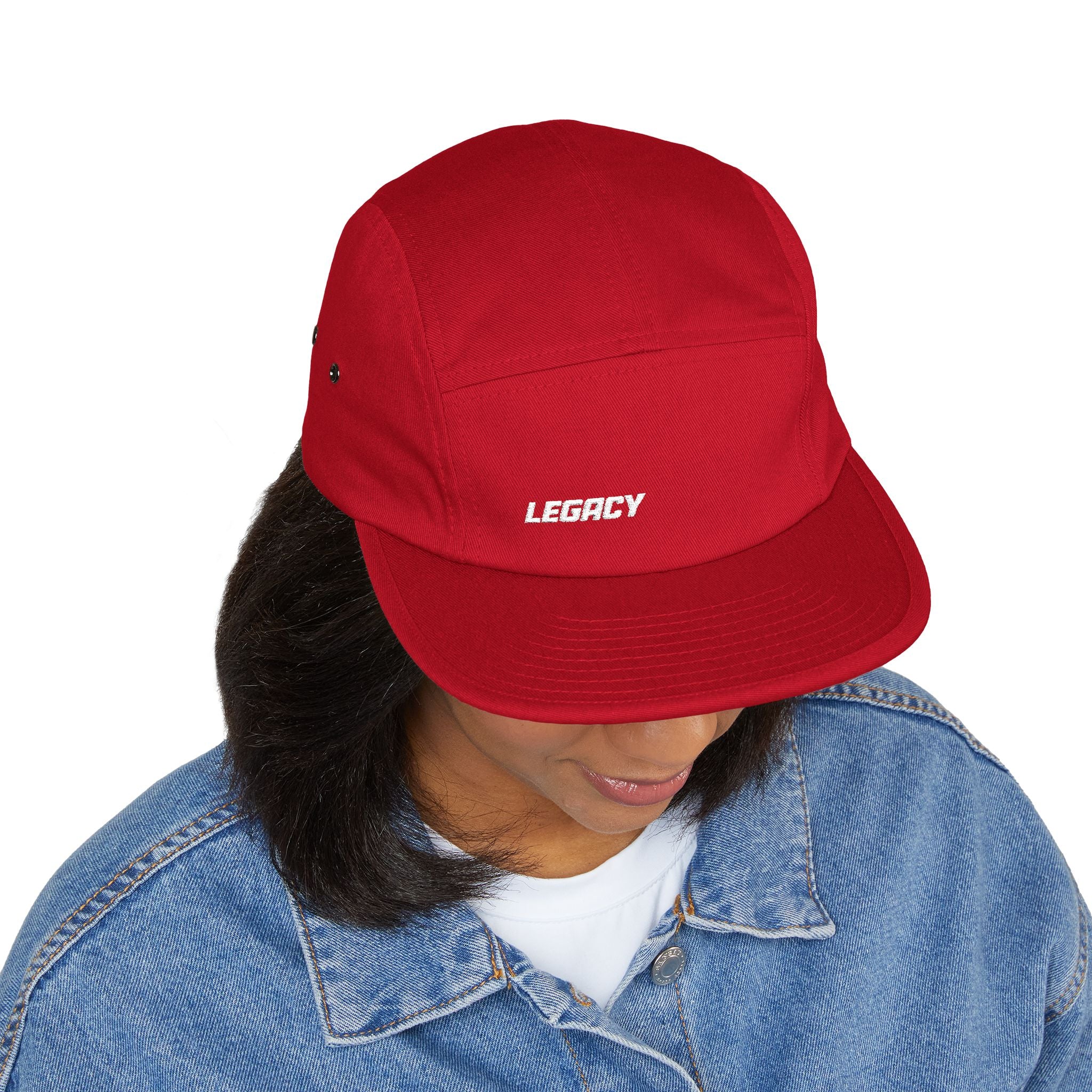 Legacy Embroidered 5-Panel Cap — Casual Skate Hat
