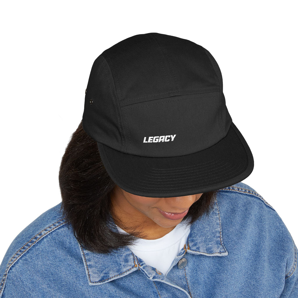 Legacy Embroidered 5-Panel Cap — Casual Skate Hat