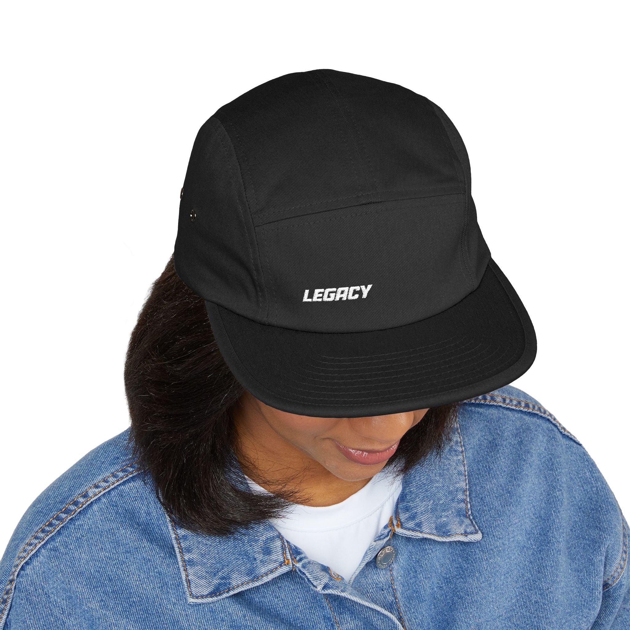 Legacy Embroidered 5-Panel Cap — Casual Skate Hat
