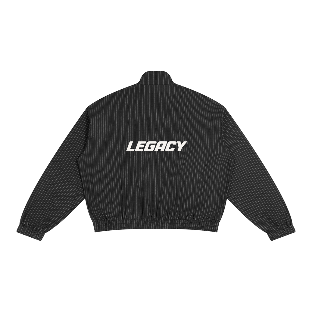 Unisex Striped Full-Zip Track Jacket