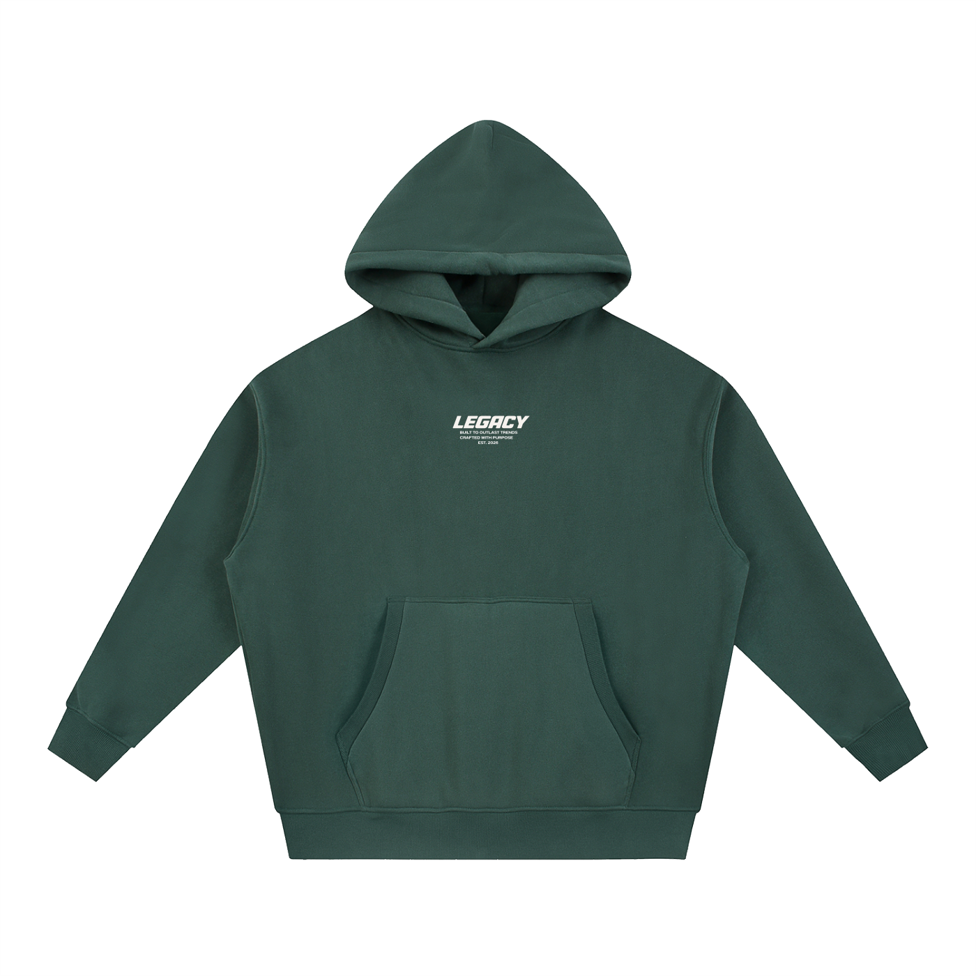 Essential Oversized Boxy Fit Fleece Hoodie